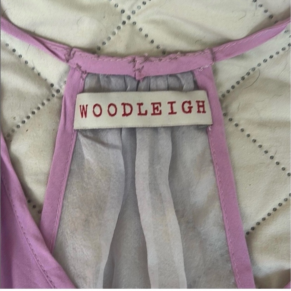 Woodleigh Silk Racerback Tank - Lilac with sheer back - Size M - Picture 5 of 6